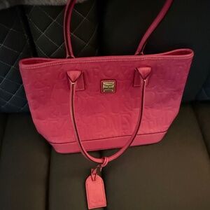 Pink Dooney and Burke shoulder bag